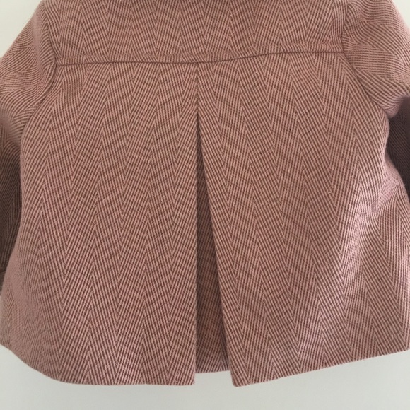 Pink Herringbone Vintage Style Coat | 12-18 Mos - Picture 6 of 8